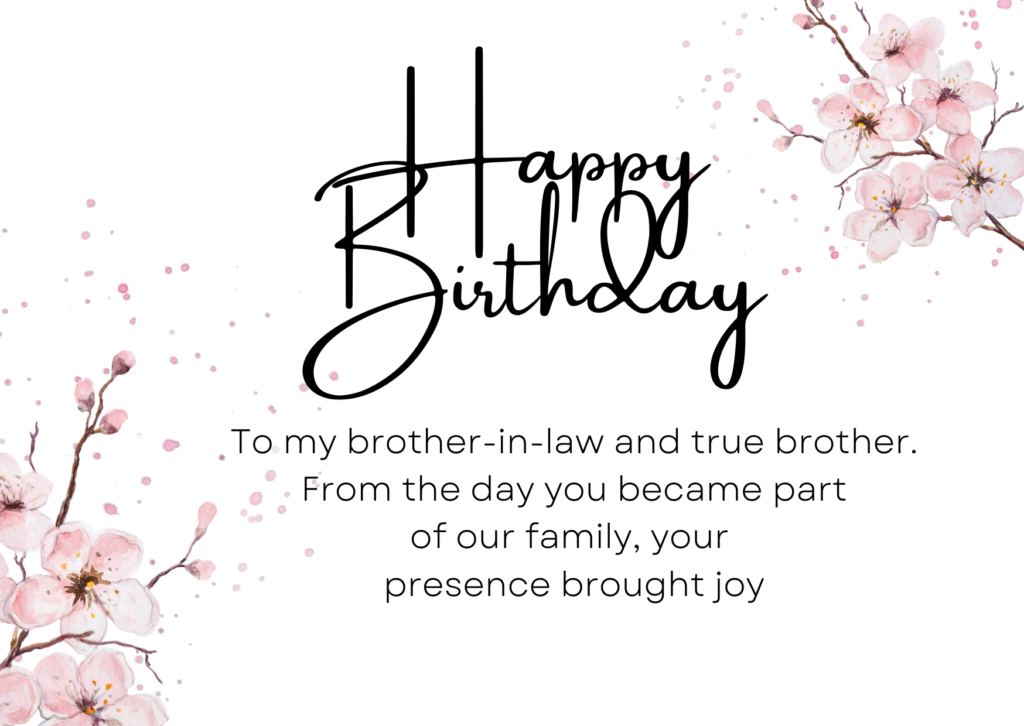 birthday wishes for brother-in-law 