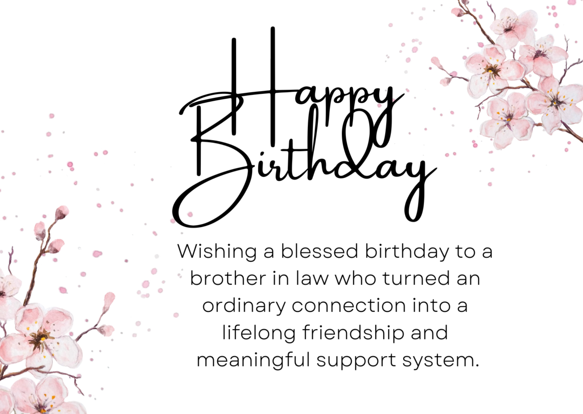 birthday wishes for brother-in-law