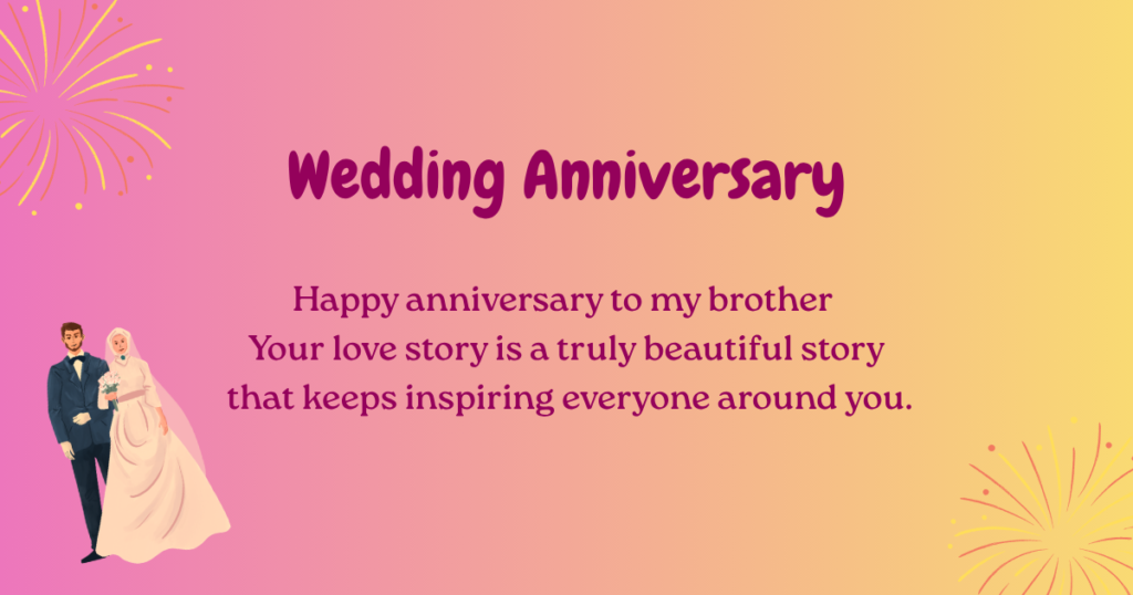 Anniversary Wishes for Brother