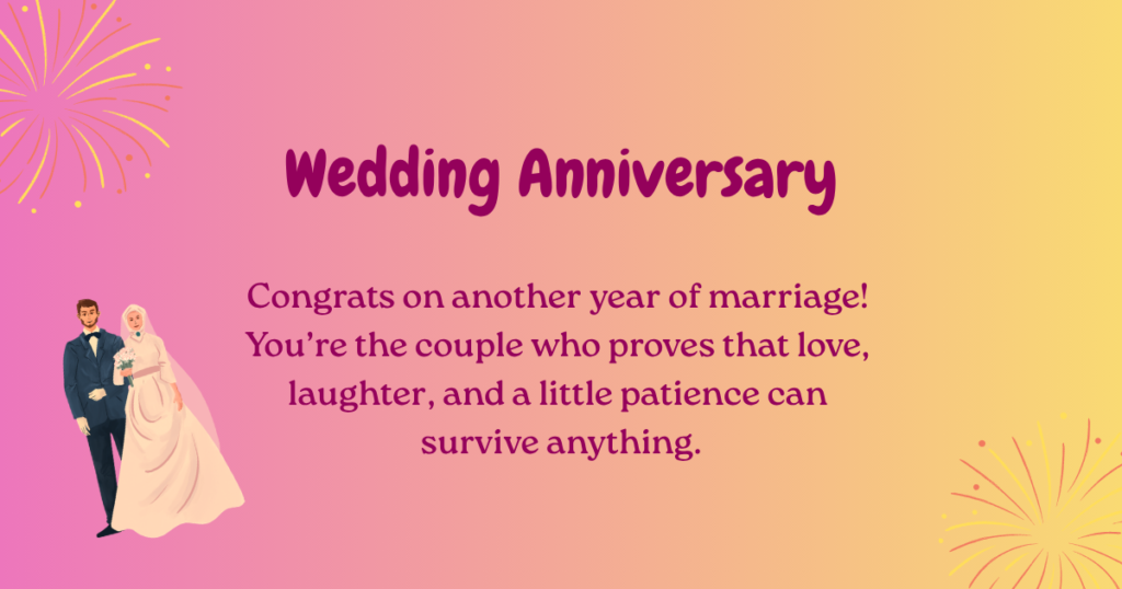 wedding anniversary for sister