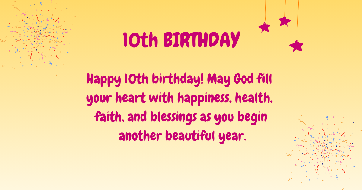 10th Birthday wishes