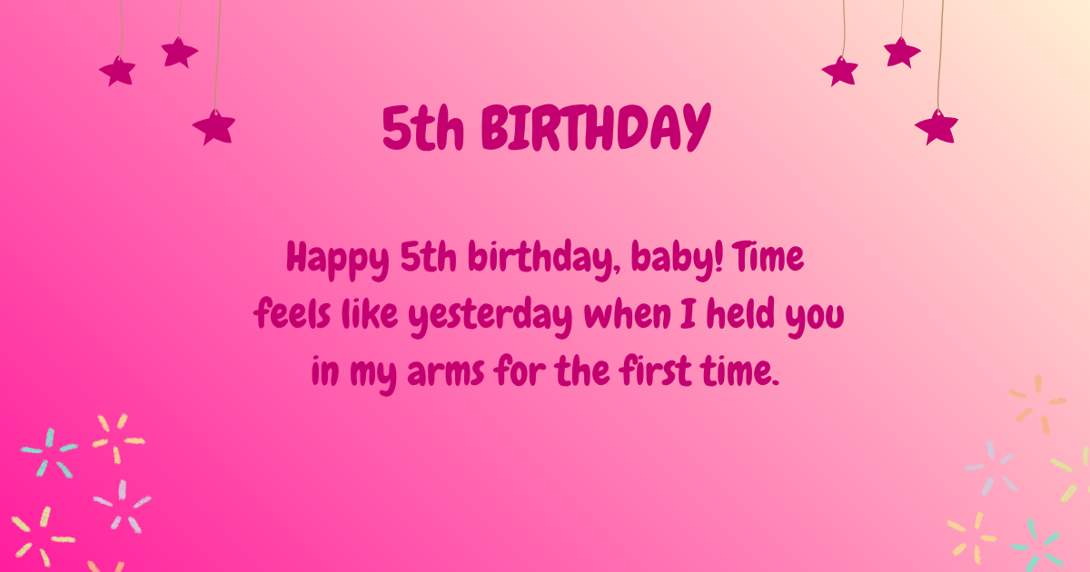 5th Birthday wishes