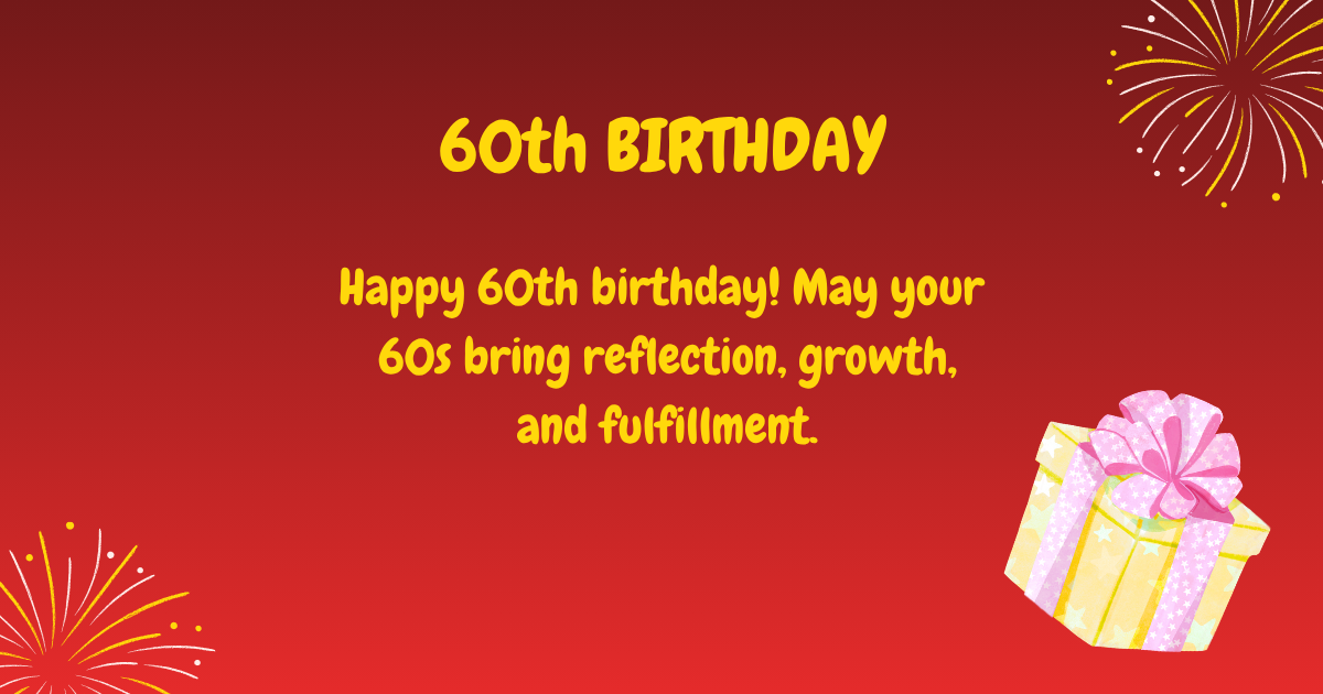 60th Birthday wishes