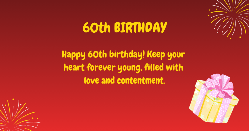 60th Birthday wishes