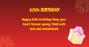 60th Birthday wishes
