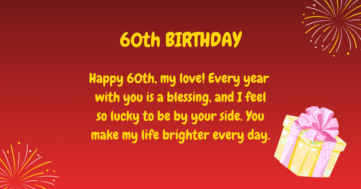 60th Birthday wishes