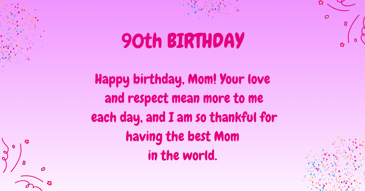 90th Birthday wishes