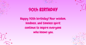 90th Birthday wishes
