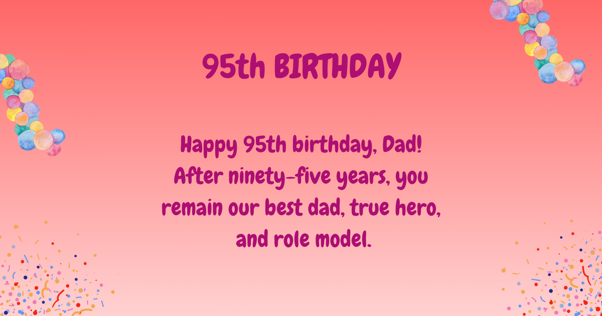 95th Birthday wishes