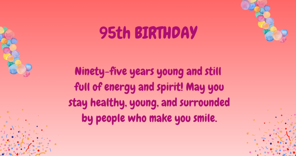 95th Birthday wishes