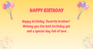 Birthday wishes for brother