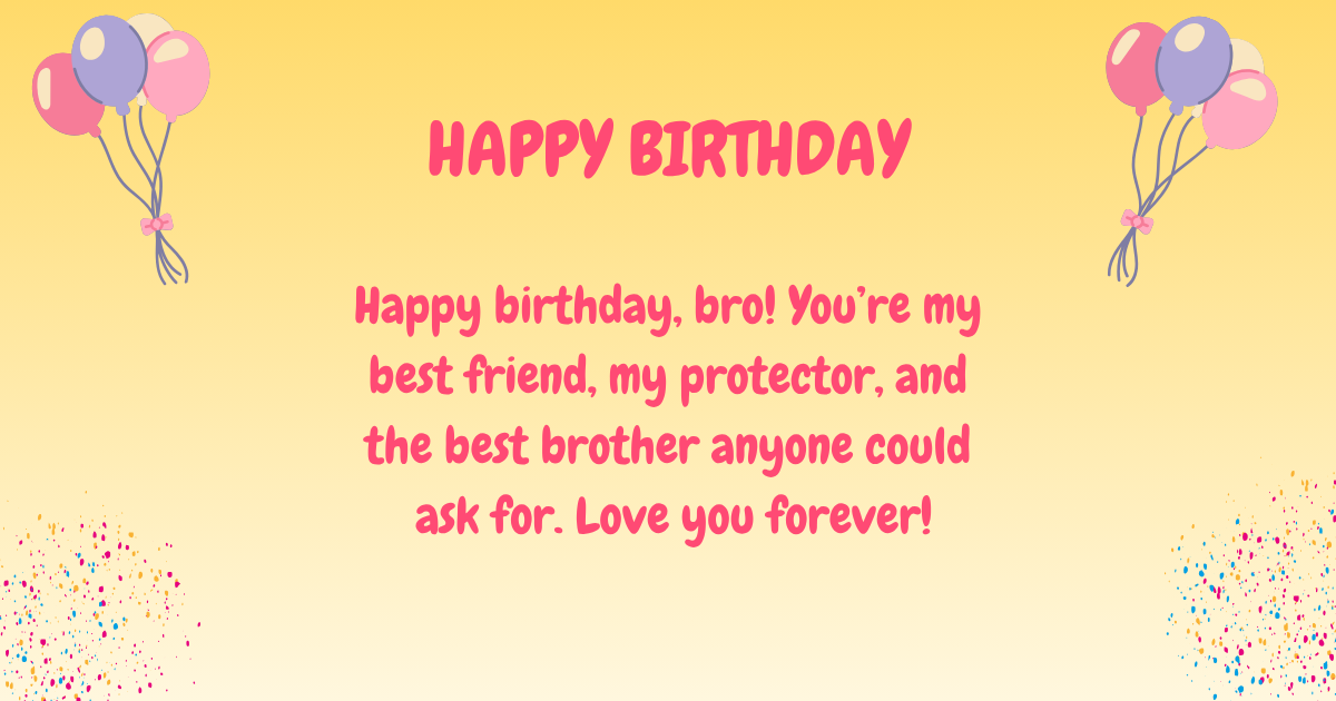 Birthday wishes for brother