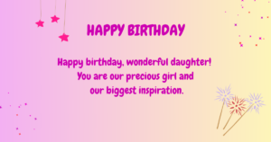 Birthday wishes for daughter