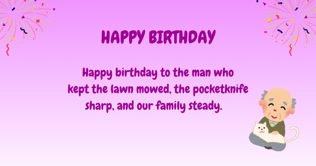 Birthday wishes for grandfather