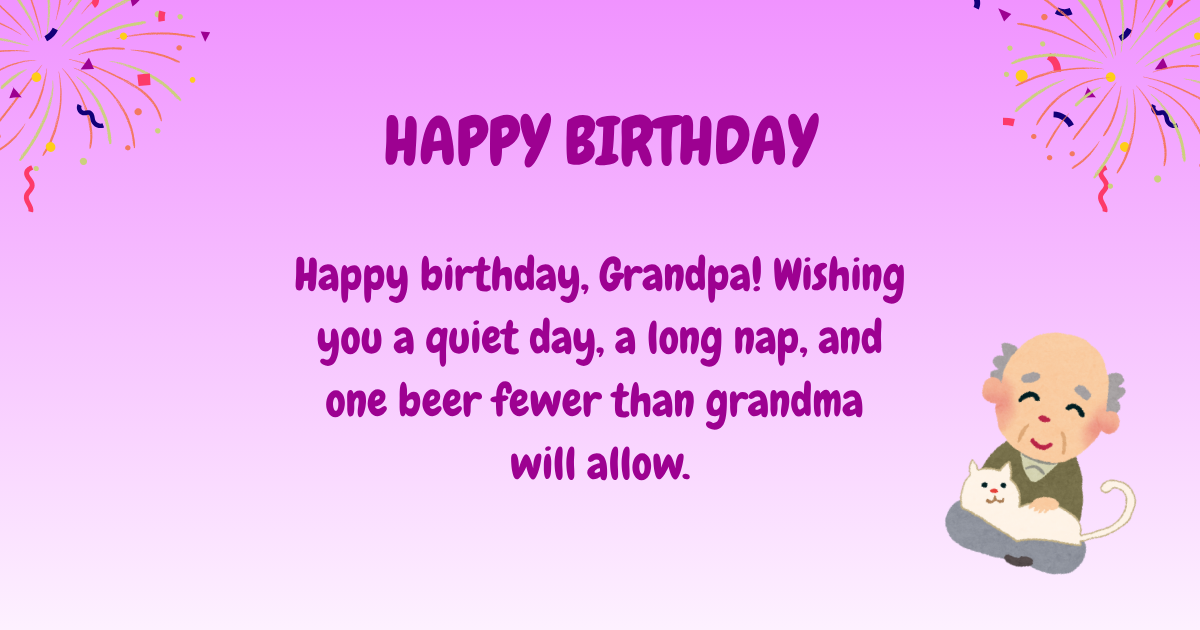 Birthday wishes for grandfather