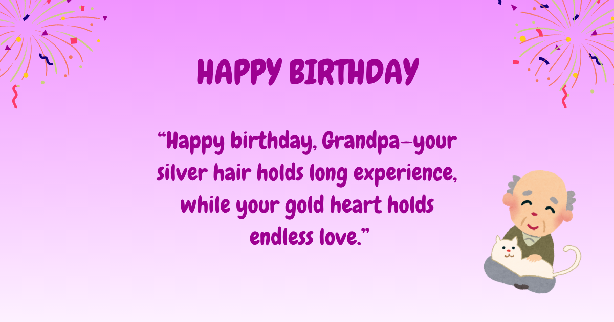 Birthday wishes for grandfather