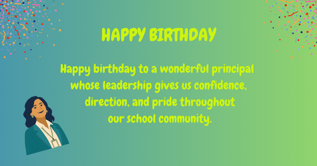 Birthday wishes for principal