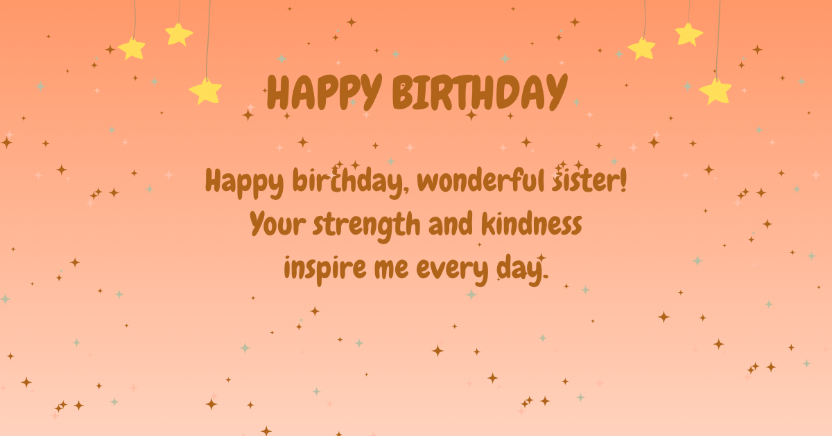 Birthday wishes for sister