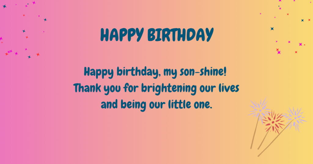 Birthday wishes for son