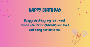Birthday wishes for son