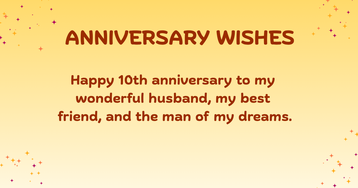 10th anniversary wishes 