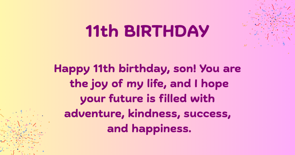 11th Birthday Wishes