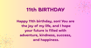 11th Birthday Wishes