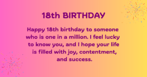 18th Birthday Wishes