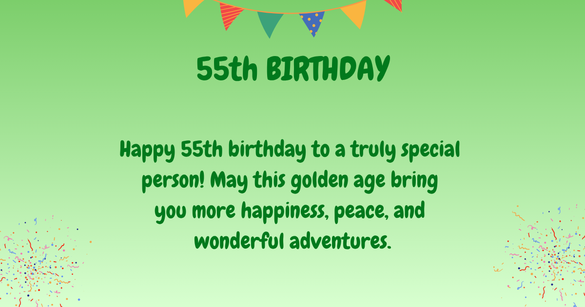 55th Birthday wishes