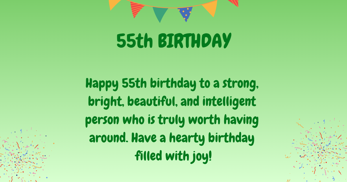 55th Birthday wishes 