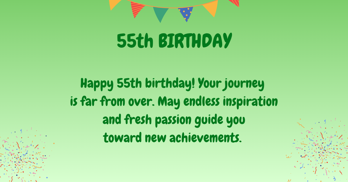55th Birthday wishes