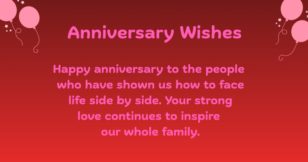 Anniversary Wishes for parents