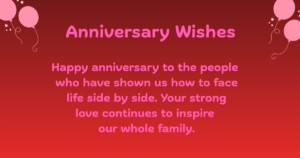 Anniversary Wishes for parents