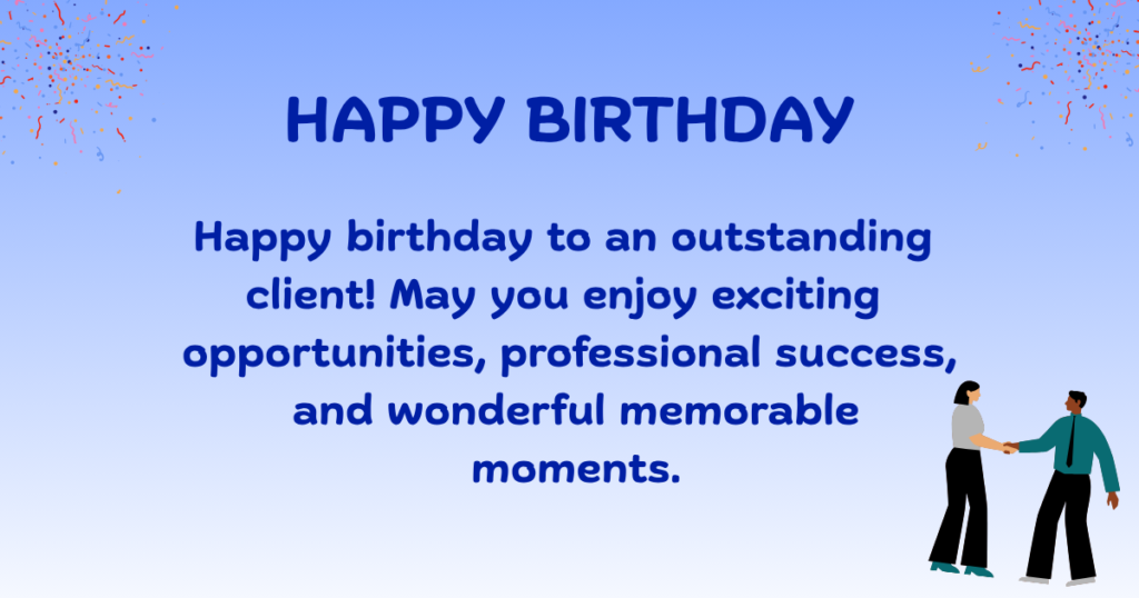 Birthday Wishes for client