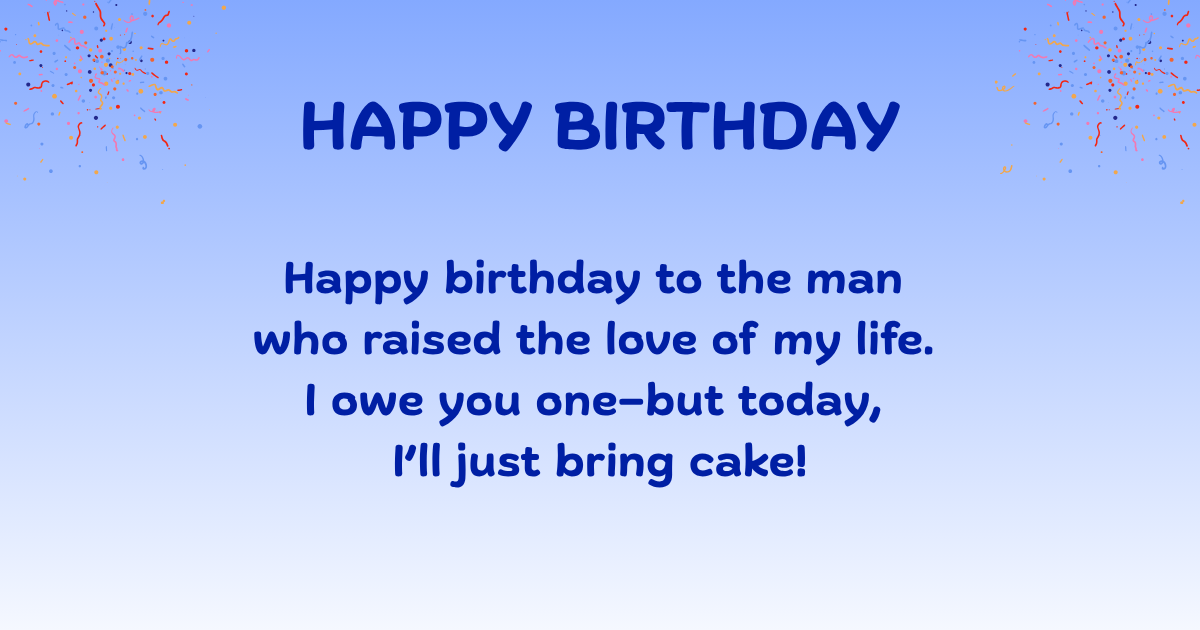 Birthday Wishes for father-in-law