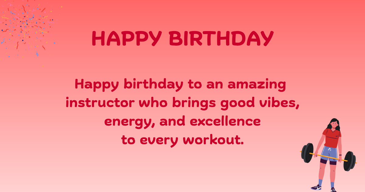 Birthday Wishes for gym partner