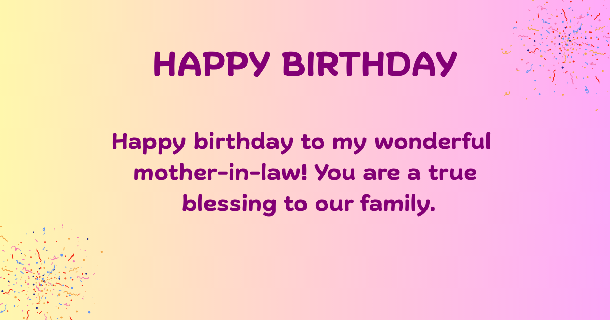 Birthday Wishes for mother-in-law