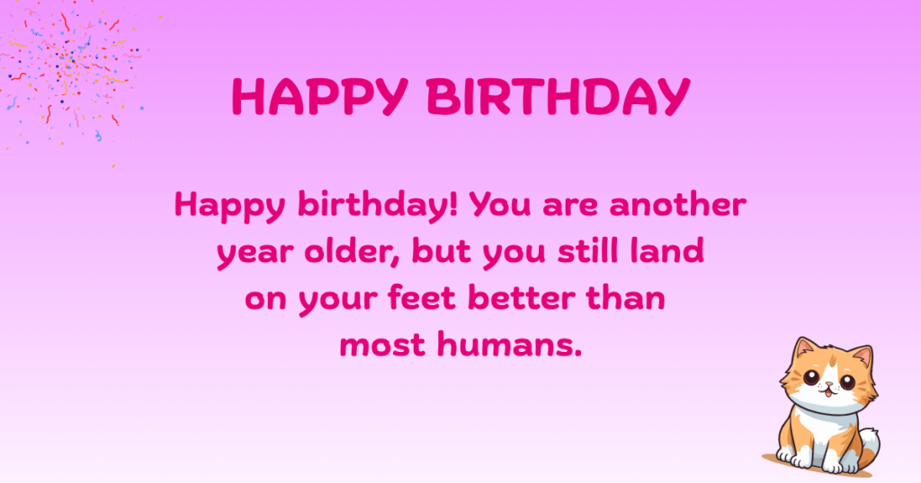 Birthday wishes for cat lovers