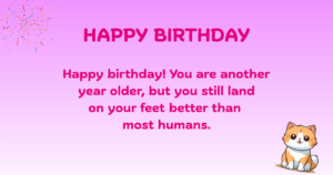 Birthday wishes for cat lovers