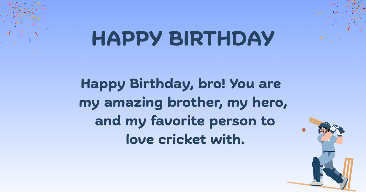 Birthday wishes for cricketer