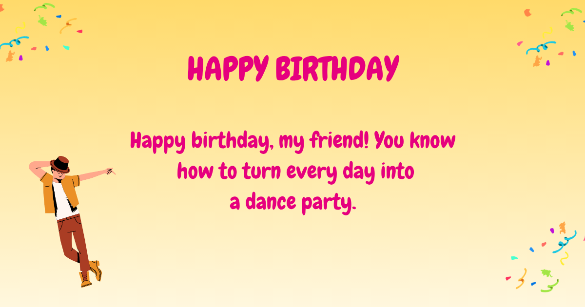 Birthday wishes for dancer