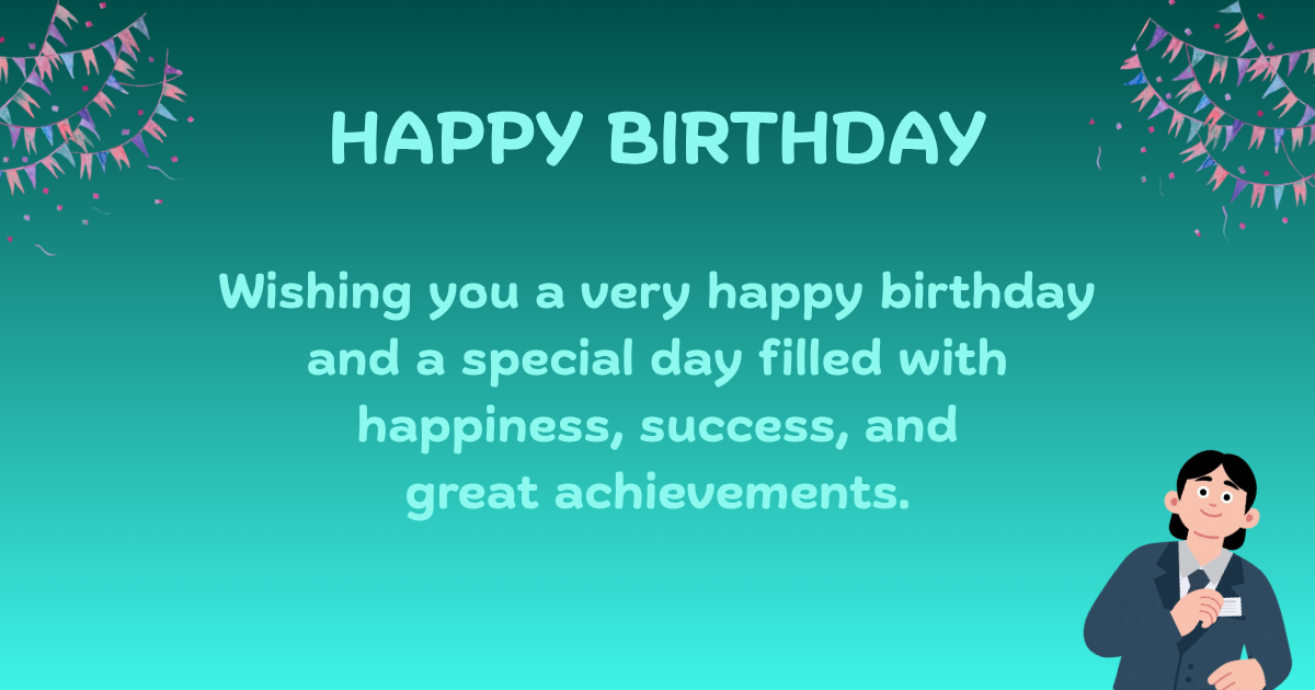 Birthday wishes for employee 