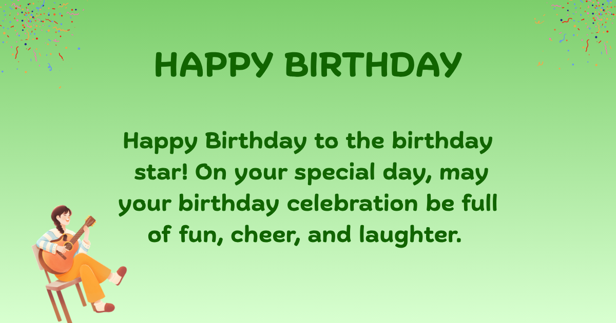 Birthday wishes for musician