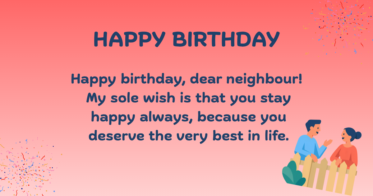 Birthday wishes for neighbour 