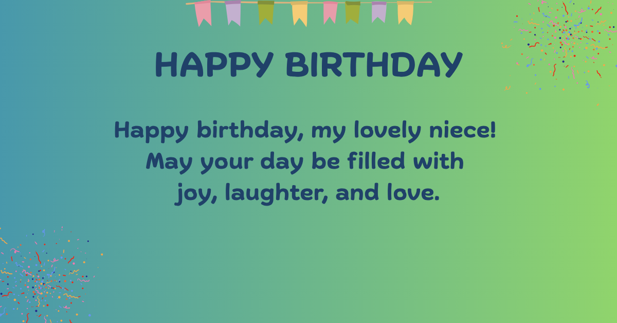 Birthday wishes for niece 
