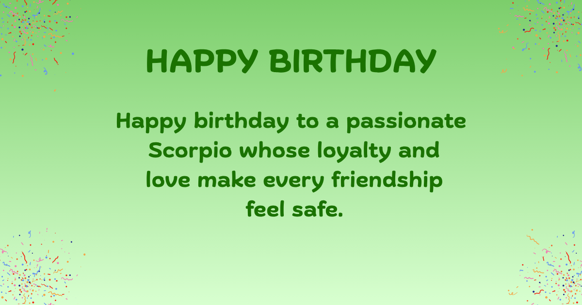 Scorpio Birthday Wishes