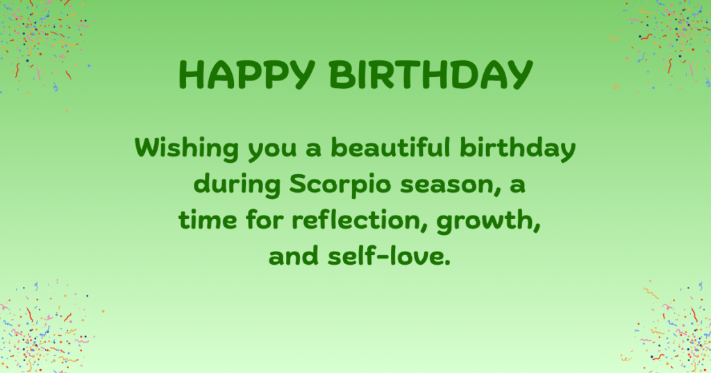 Scorpio Birthday Wishes