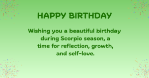 Scorpio Birthday Wishes
