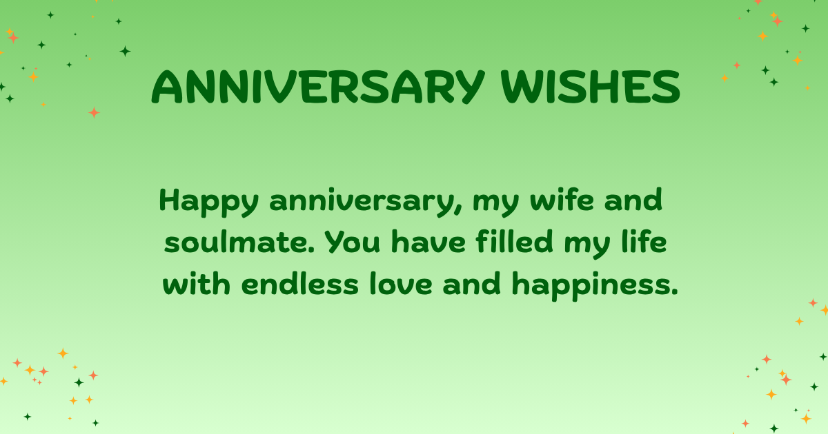 anniversary wishes for wife 