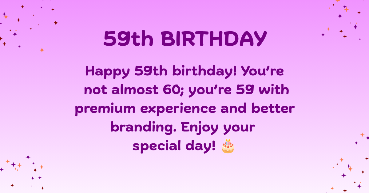 59th birthday wishes 